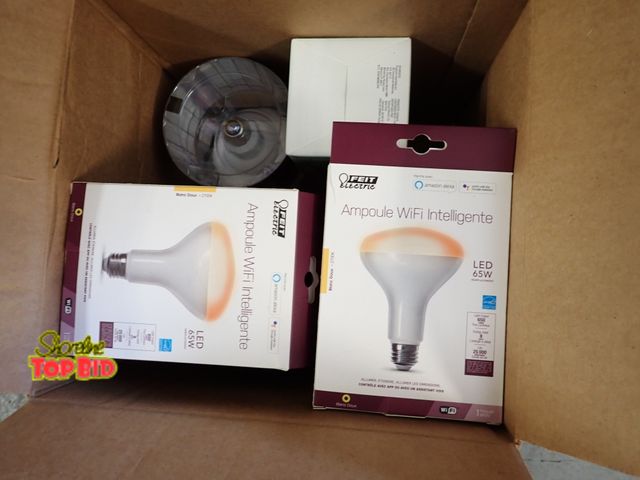 Lot 59-21114 - Medium Box Misc Light Bulbs, LED Type. Benefits YMCA Camp Pendalouan