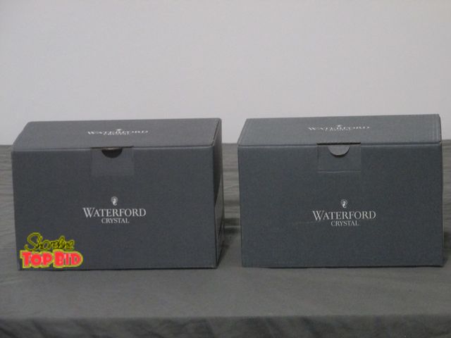 Lot 59-10010 - Lot of two Waterford Lead Crystal 6" Wave Vases, made in Ireland, MSRP $95 each