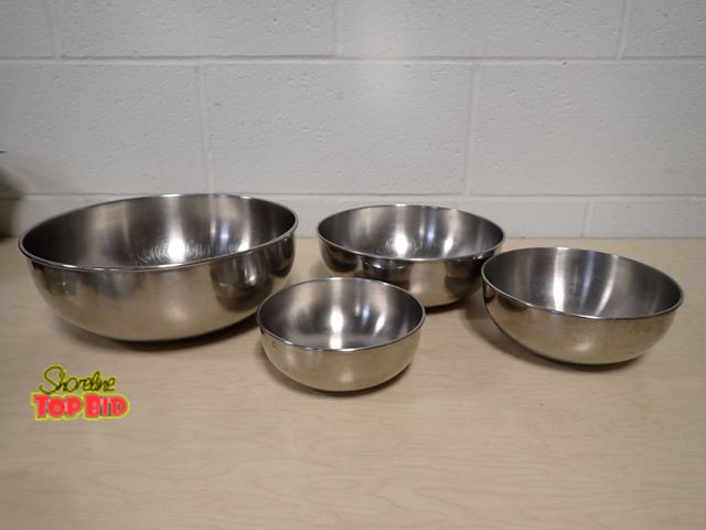 Lot 59-33007 - Stainless Steel Mixing Bowls, Nesting Set of 4