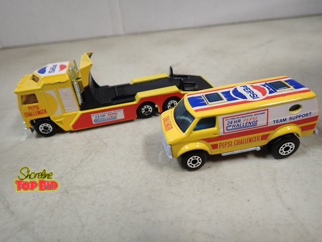 Lot 59-41747 - Matchbox die cast Pepsi Challenger vehicles rare
