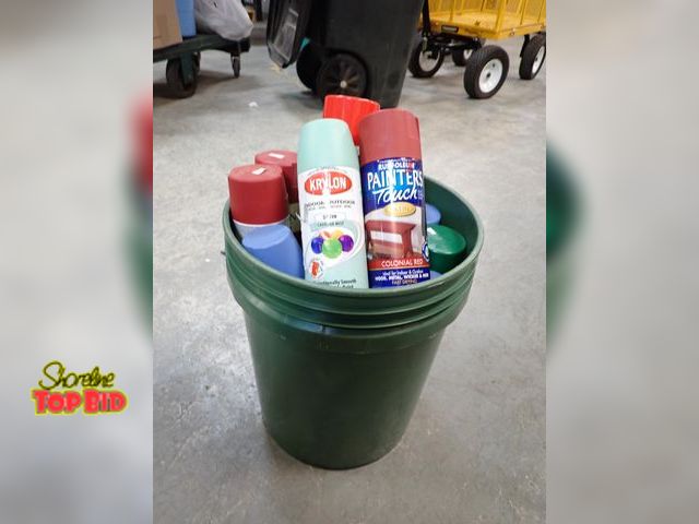 Lot 59-41804 - Several cans of spray paint - Various types and colors