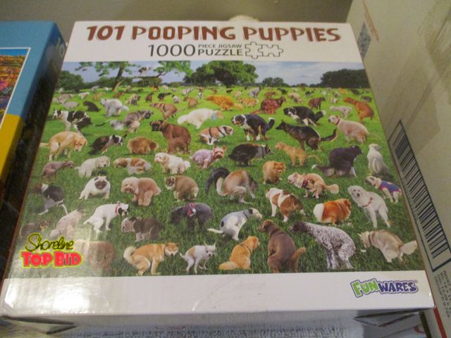 Lot 59-92029 - 8 jigsaw puzzles Disney, Pooping puppies, Dinosaurs USA, 1000 piece used but complete