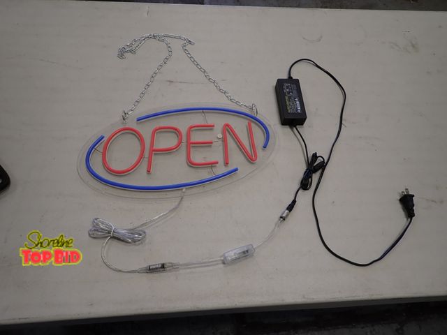 Lot 59-20131 - Modern Neon Open Sign with Triple Brightness 16" x 9", Works