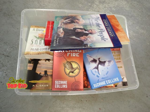 Lot 59-21511 - Tote Full of Various Books, Unsearched