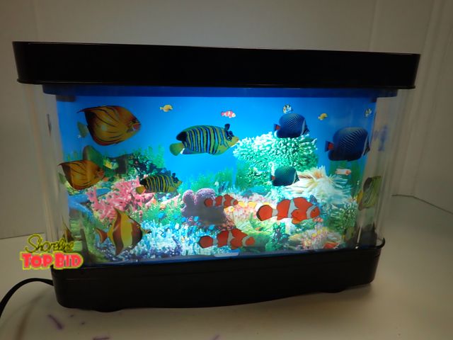 Lot 59-96010 - Artificial Fish Aquarium 12" long, Double-Sided