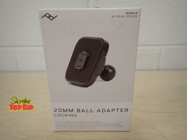 Lot 59-13070 - Locking Phone Mount - 20mm Ball Adapter - for hands free talking - requires peak design phone case a...