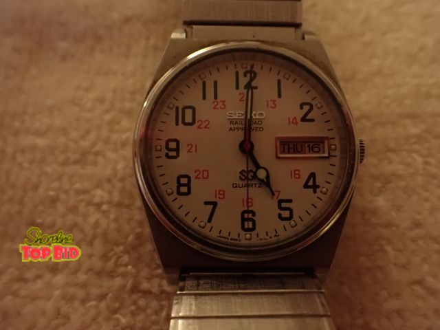 Lot 59-43330 - Vintage Men's Seiko Railroad Approved Quartz Watch