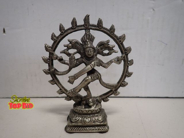 Lot 59-14109 - Shiva as Nataraja Cosmic Dancer Remover of Ego, Brass, 5.5" x  5.5", "Lord of Dance"