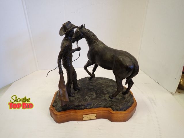 Lot 59-10003 - Bronze Sculpture titled "Sacking Lesson" 2/20