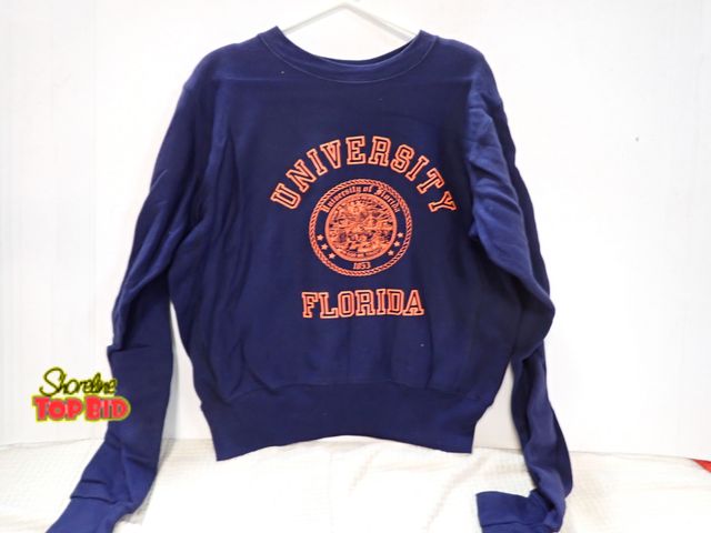 Lot 59-13136 - New Old Stock Vintage 1990s University of Florida Crewneck Sweatshirt- Size Medium, Made in USA
