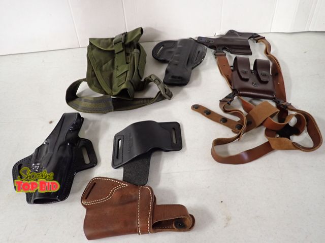 Lot 59-60037 - Leather and Fabric Gun Holsters