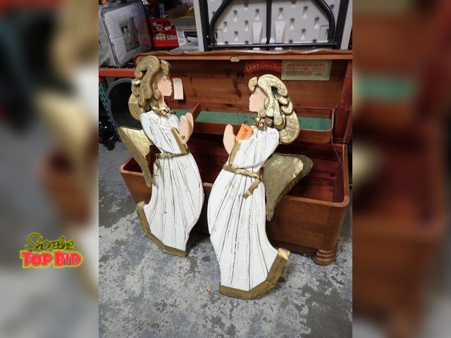 Lot 59-43238 - 2 - 40" Angel's Hanging Decor  - Wooden, Hand Crafted