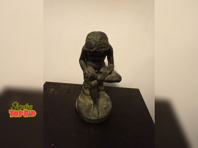 Lot 59-43480 - Vintage Boy Extracting Thorn Sculpture