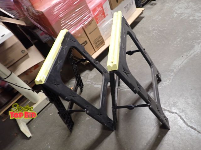 Lot 59-96053 - 2 Plastic Saw Horses