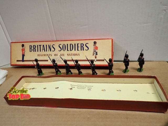 Lot 59-20053 - Pre-1970s Britians Soldiers Regiment of All Nations Collection with Box, Cast Soldiers, England Made...