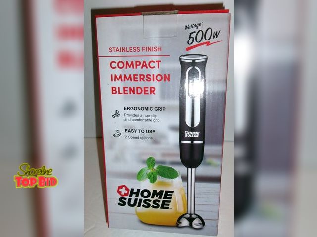 Lot 59-74527 - New Stainless Finish Compact Immersion Blender - Home Suisse.