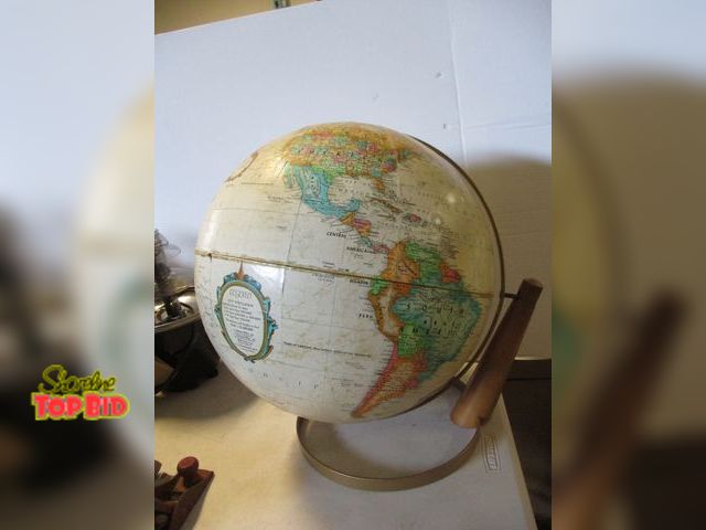 Lot 59-10054 - Mid-Century 16" World Classic Globe Rotating Axis