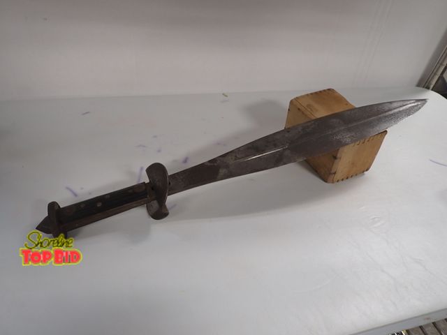 Lot 59-14200 - Super Rare WWI Welch Knife, The French Raiding/Fighting Sword of the Royal Welsh Fusiliers, 23 1/2" ...