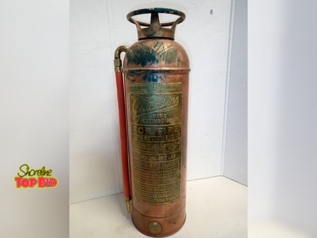 Lot 59-14254 - 1920s Guardene Copper/Brass Fire Extinguisher
