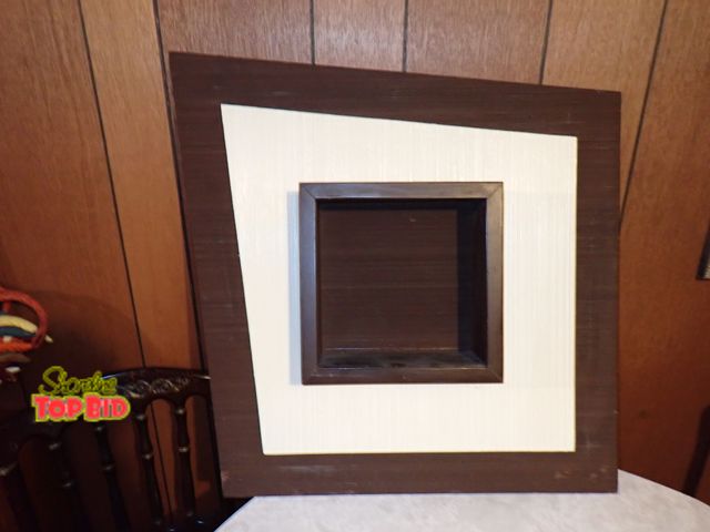 Lot 59-43267 - Mid-Century Abstract Wooden Wall Art 30" x 30"