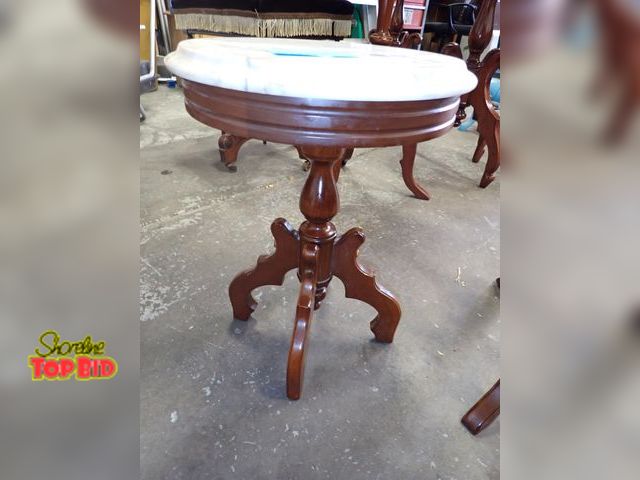 Lot 59-10075 - Victorian Side Table 18" x 14" Diameter
