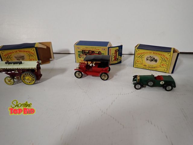 Lot 59-43249 - 3 Matchbox Models of Yester Year No. Y-1. Y-5 &amp; Y-9, 1 Fowler Big Lion Showman Engine, 1 1911 Mo...