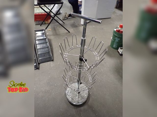 Lot 59-96038 - Weighted Wire Lazy Susan Shoe Rack, Holds up to 24 Pair