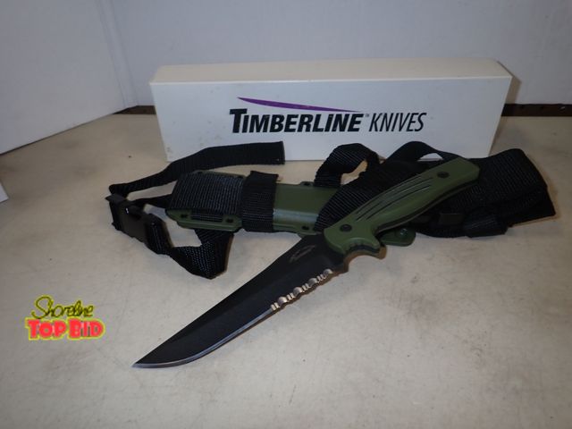 Lot 59-41448 - Timberline-Lightfoot Zambezi Fixed Blade Knife with Sheath, 6" Blade 440C Stainless Steel