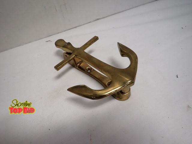 Lot 59-10356 - Vintage Solid Brass Anchor Door Knocker