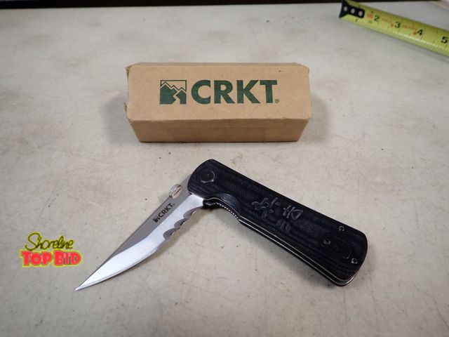 Lot 59-41367 - Heiho Folding Tactical Knife with Veff Serrations, New