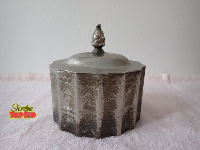 Lot 59-43451 - Vintage Silver Plate Godinger Paul Revere Silversmiths Museum Reproduction Jewelry Box