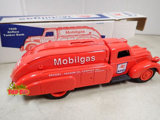 Lot 59-41730 - 1939 Airflow tanker bank die cast metal bank