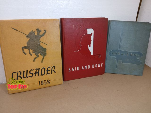 Lot 59-71046 - Yearbooks Muskegon catholic 1958 ,Muskegon ,1953 1955