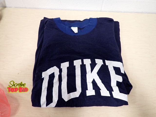 Lot 59-45103 - New Old Stock Navy Blue Duke University Collegiate T-Shirt Size XXL