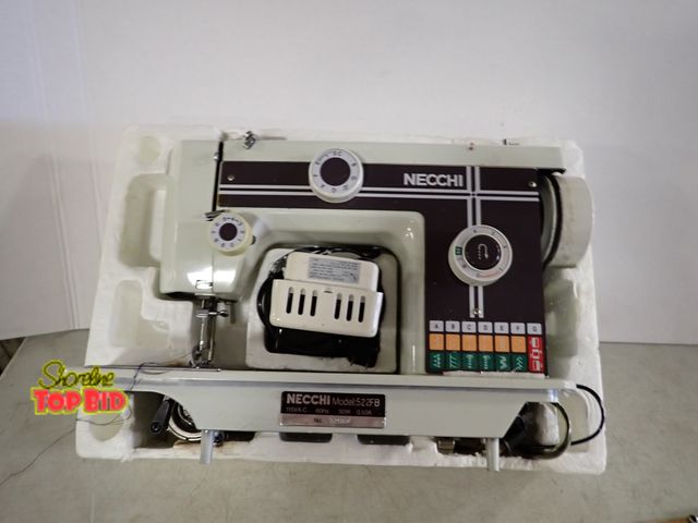 Lot 59-58007 - Vintage Necchi Model 522FB Electric Domestic Sewing Machine