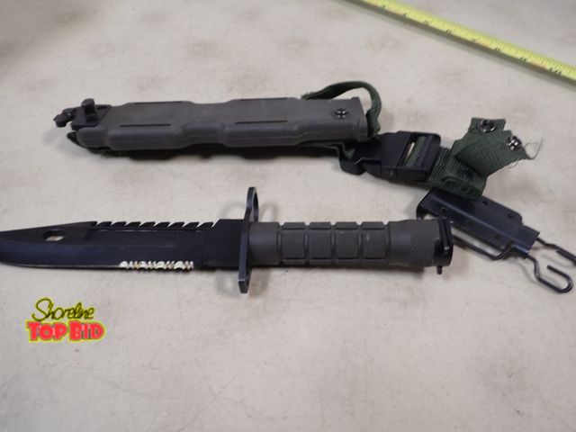 Lot 59-41291 - 12 1/2" Bayonet Knife with Sheath