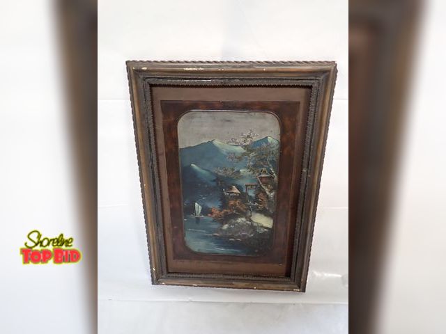 Lot 59-14408 - Ca. 1850-1900s Hand Painted on Board Japanese Lacquer often created during the Meiji Period (1868 - ...