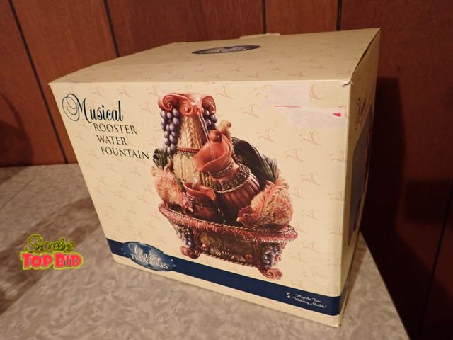 Lot 59-43339 - New Old Stock Musical Rooster Water Fountain