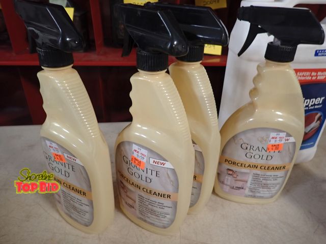 Lot 59-21197 - 1 Box of 4 Porcelain Cleaner 24 fl. oz and 1 Paint Stripper. Benefits YMCA Camp Pendalouan