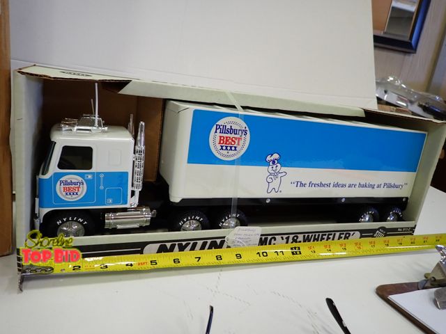 Lot 59-43149 - Pillsbury Semi Truck GMC &amp; Trailer by Nylint, Mint Condition with Original Box