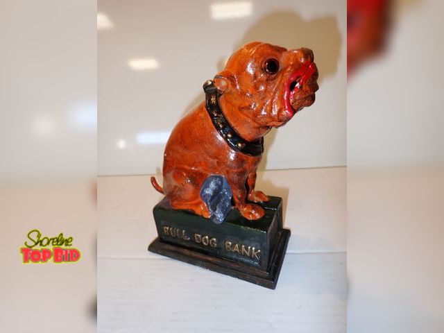 Lot 59-13026 - Vintage Bulldog Mechanical Bank