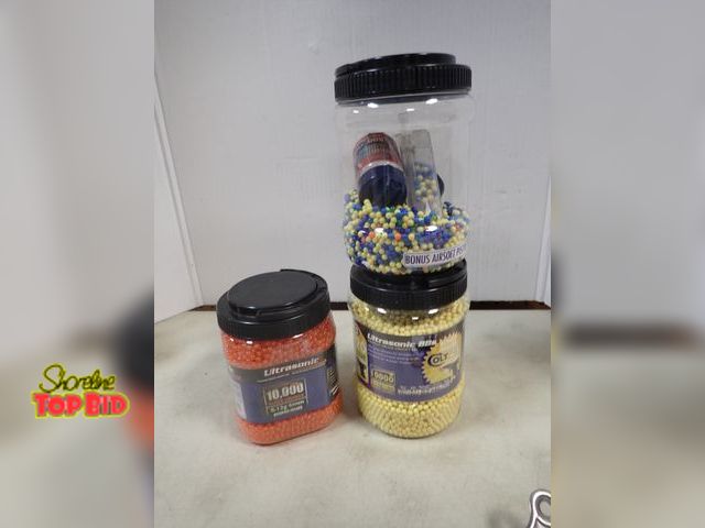 Lot 59-41386 - 2 Ultrasonic Premium Grade Airsoft BBs Canisters, 1 - Partial