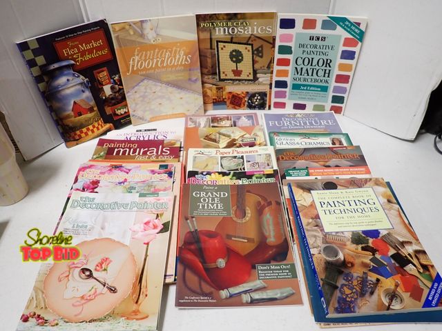 Lot 59-21537 - Vintage Collection of Instruction Books, Magazines, Folk Art and More