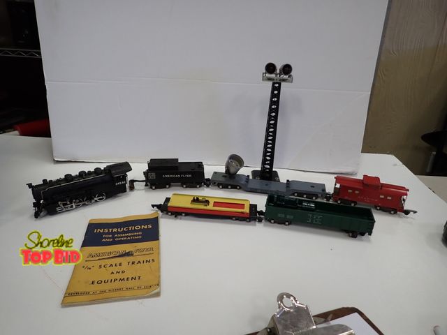 Lot 59-43151 - Ca. 1949 American Flyer Train Set 3/16" Scale Trains &amp; Equipment, Instructions Pamphlet Includes...