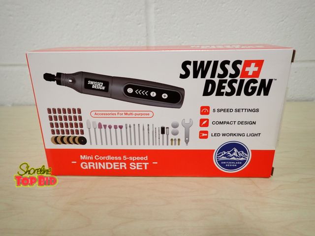 Lot 59-13071 - It's New and Unopened - Mini Cordless 5-Speed Grinder Set by Swiss Design. Features 5-Speed Setting,...