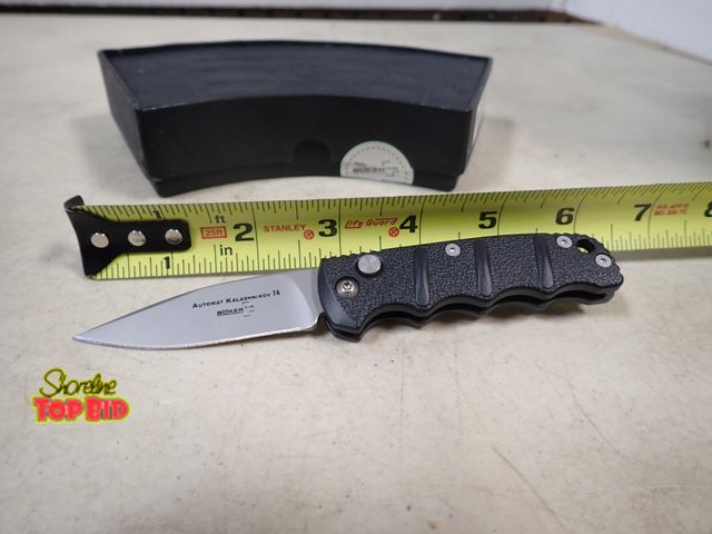 Lot 59-41358 - Boker Automat Kalashnikov 74 Tactical Knife Push Button Open Spring Action
