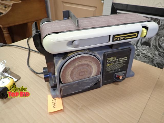 Lot 59-43750 - Performax 4" x 36" Belt/6" Disc Sander, Works Great