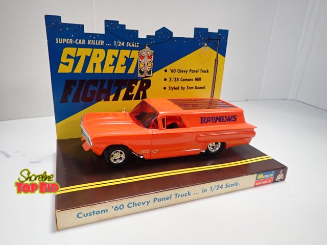 Lot 59-96013 - Dealers Promotional Model "Bad News" Custom 60s Chevy Panel Truck in 1/24 Scale. Monogram with Origi...
