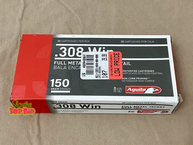 Lot 59-83020 - .308 Winchester 150 grain- full metal jacket-qty 20- *new
