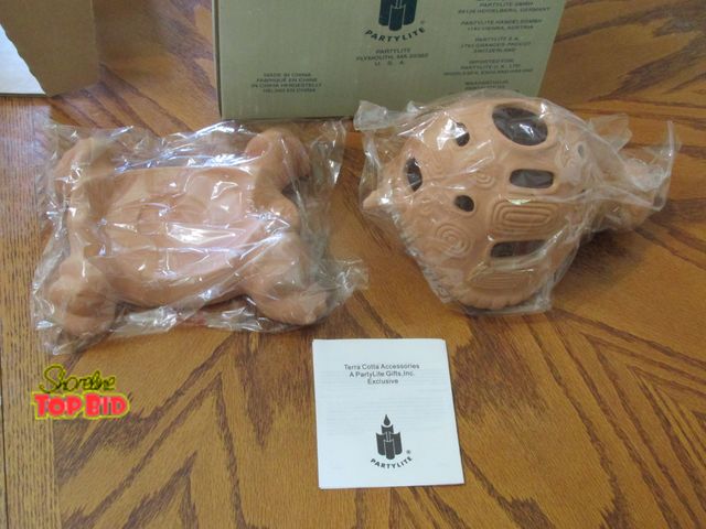 Lot 59-10079 - New in Box Tealite brand Terracota Tortoise.  Great for your patio at night!  Put a small citronella...